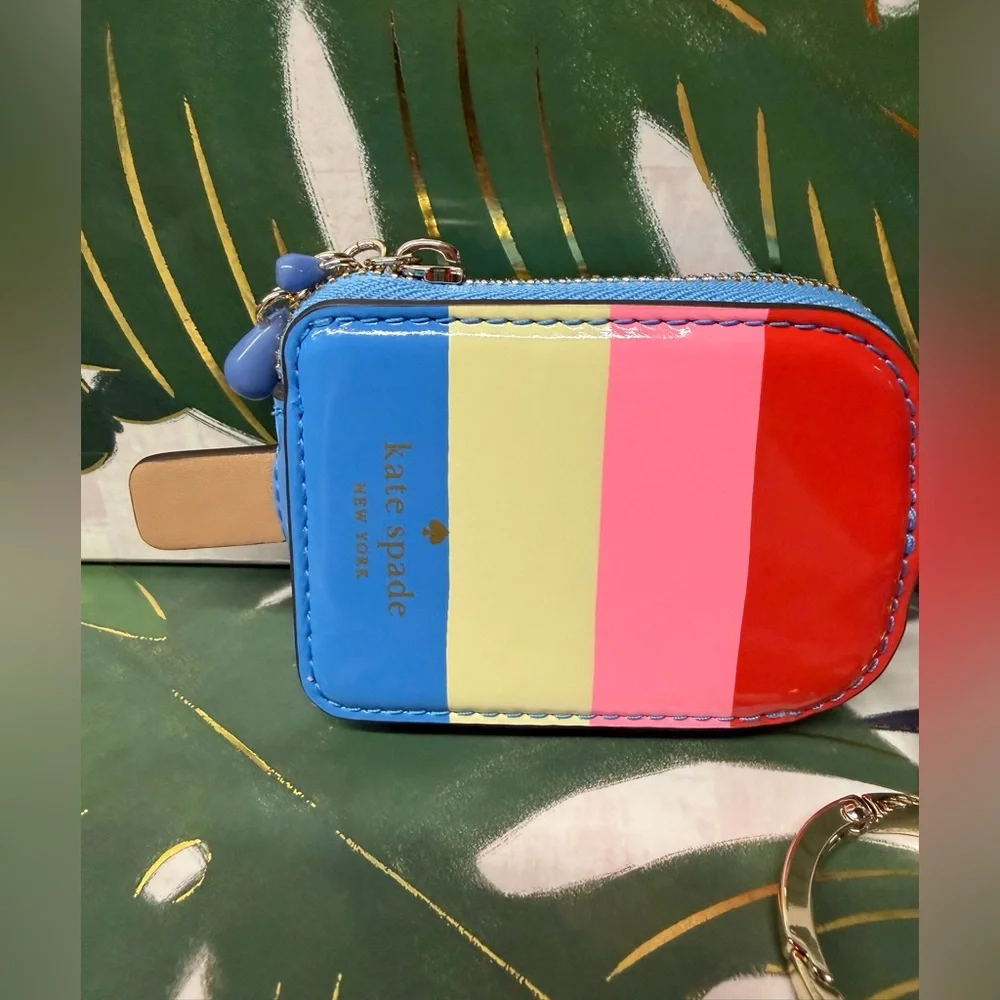 Kate Spade popsicle leather coin purse bag charm NWT - Picture 5 of 12